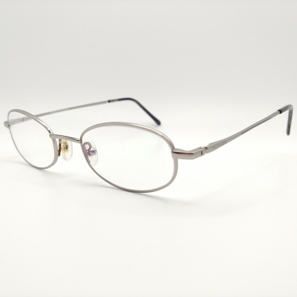 Tommy Hilfiger Eyeglasses Unisex 49[]19 Silver Oval Metal Frames TH266 251 140